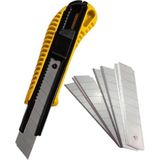 Mikasso Büyük Maket Bıçağı Alüminyum Ağızlı 18MM + 10 Yedek Uç