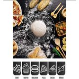 Mikasso Büyük Silikon Hamur Açma Matı 65X45 Yoğurma Pedi Hamur Işi Matı Silikon