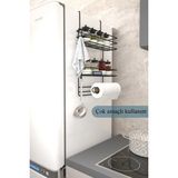Mikasso Buzdolabı Düzenleyici Çamaşır Makinesi Organizer Yapışkanlı Dolap Düzenleyici Banyo Mutfak Organizer - Çok Renkli