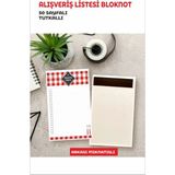 Mikasso Buzdolabı Magnetli Alışveriş Listesi Not Defteri 50 Yaprak 10X15 cm Yapışkanlı Not Kağıdı - Çok Renkli