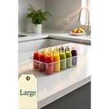 Mikasso Buzdolabı Organizeri Large Şeffaf Saklama Kutusu Dolap Içi Düzenleyici Organizer Plastik 32 x 23 Tr