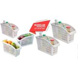 Mikasso Buzdolabı Sepeti Dolap Içi Düzenleyici Sepet Organizer 5 Adet Belirtilmemiş Çok Renkli Tr