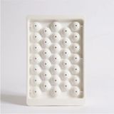 Mikasso Buzluk 33 Lü Küre Boncuk Buzluk 14,7cm/24, 5cm Plastik Beyaz