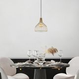 Mikasso Cafu Tekli Tel Sarkıt Avize Parlak Gold, Modern Dekoratif Metal Lamba CAFU-11566 1 Belirtilmemiş E27 - Çok Renkli