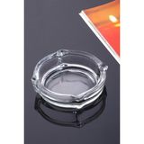 Mikasso Cam Küllük - Kül Tablası - Yuvarlak Kül Tabağı-11*11*3 Cam Turuncu Yuvarlak