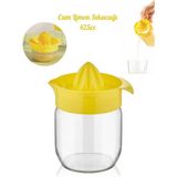 Mikasso Cam Limon Sıkacağı, Narenciye Sıkacağı, Portakal Sıkacağı Cam Narenciye Sıkacağı 425ML - Sarı Çam