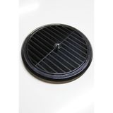 Mikasso Cam Menfezi Füme - Isı Cam / Cam Balkon / Sandvic Panel Için Oval Havalandırma Menfezi 15CM