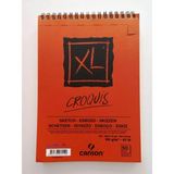 Mikasso Canson A5-90 G Croquis Xl Eskiz çizim Defteri üstten Spiralli 50 Yp Sert Spiralli Çizgis - Çok Renkli