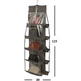 Mikasso Çanta Düzenleyici Askılı Dolap Içi 10 Cepli Organizer (Gri) Kumaş 45 x 125 Gri Tr