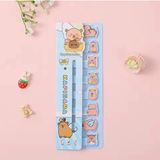Mikasso Capybara Kapibara Postit Yapışkanlı Not Kağıdı Ayraç 160 Sayfa Yapışkanlı Not Kağıdı - Çok Renkli