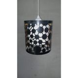 Mikasso Çardak Tekli Avize Plastik 1 E27 Siyah Salon / Oturma Odası - Çok Renkli