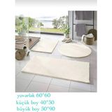 Mikasso Carpet Lüx Küçük Boy Post Pelüş Modern Kaymaz Halı Banyo Paspası 50*90 40*50 60*60 Mikrofiber Turunc - Çok Renkli