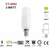 Mikasso Cata E14 LED Pil Ampul - CT-4092 Gün Işığı - Çok Renkli