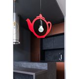 Mikasso Çaydanlık Sarkıt Avize Modern Retro Ofis Cafe Bar Otel Restaurant Çaycı Tavan Lamba Ahşap 1 E27 Kırm - Çok Renkli
