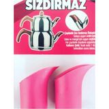 Mikasso Çaydanlık Sızdırmaya Karşı Aparat - Sızdırmatik 8 Paket Silikon Çok Renkli