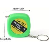 Mikasso Çelik Anahtarlık Şerit Metre (1 Metre) 35MMX35MM 1 M
