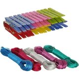 Mikasso Çelik Çamaşır Ipi 10 Metre x 5ADET ( 24 Adet Plastik Çamaşır Mandal Hediye ) Metal Turuncu