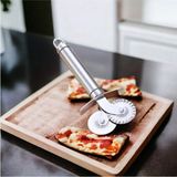 Mikasso Çelik Kesme Bıçağı Çift Başlıklı Pizza Mantı Hamur Şekillendirme Börek Kesme Bıçak Çelik