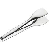 Mikasso Çelik Paslanmaz Pasta Maşası - Pasta Servis Maşası Plastik Beyaz