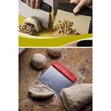 Mikasso Çelik Spatula Hamur Kesici Pasta Kurabiye Hamuru Kesme Pasta Sıvama Malası Çelik