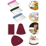Mikasso Çelik Spatula/hamur Kesici & 3'lü Hamur ve Pasta Şekillendirici ve Kesici Plastik Çok Renkli