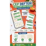 Mikasso Cep Defteri Mesajlaşma Temalı Bloknot ve Emoji Sticker Seti Küp Not Kağıdı - Çok Renkli