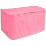 Mikasso Çeyizlik Büyük Boy Yorgan Döşek Yastık Hurcu 100 x 50 x 50 cm Fermuarli Tela Kumaş Hurç Pembe Renk H