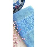 Mikasso Çeyizlik Lüx Cotton 70X140 Cm. Ihraç Malı Banyo Havlusu (%100 Pamuk Lifi Içerir) Pamuklu Mavi - Çok Renkli