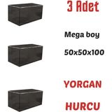 Mikasso Çeyizlik Ürünler Buyuk Boy Hurç Oyuncak Saklama Kutusu Büyük Dolap Içi Organizer Sepet Ev