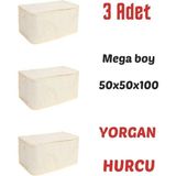 Mikasso Çeyizlik Ürünler Büyük Boy Hurç Oyuncak Saklama Kutusu Dolap Içi Organizer Sepet Ev Battal Boy Hurç