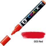 Mikasso Chalk Marker Karatahta Kalemi 4mm - N:003 Red 5685118 Beyaz - Çok Renkli
