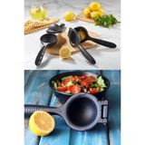 Mikasso Chef Star Limon Mandalina Sıkacağı Siyah Döküm Döküm