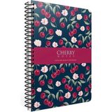Mikasso Cherry Spiralli Sert Kapak 17X24 120YP.ÇİZGİLİ Defter Karton Belirtilmemiş Orta Boy Lacivert Okul De - Çok Renkli