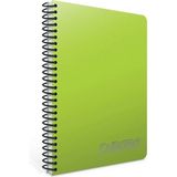 Mikasso Chromo A4 120 Yaprak Plastik Kapak Spiralli Defter (1341) Kareli Açık Yeşil Sert Spiralli Kareli 120 - Çok Renkli