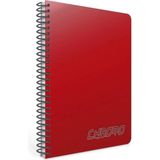 Mikasso Chromo A4 120 Yaprak Plastik Kapak Spiralli Defter (1341) Kareli Kırmızı Sert Spiralli Kareli 120 Ya - Çok Renkli