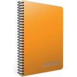 Mikasso Chromo A4 120 Yaprak Plastik Kapak Spiralli Defter (1341) Kareli Koyu Sarı Sert Spiralli Kareli 120 - Çok Renkli