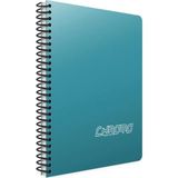 Mikasso Chromo A4 120 Yaprak Plastik Kapak Spiralli Defter (1341) Kareli Turkuaz Sert Spiralli Kareli 120 Ya - Çok Renkli