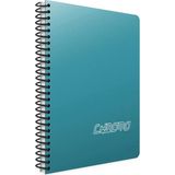 Mikasso Chromo A4 40 Yaprak Plastik Kapak Spiralli Defter (1976) Çizgili Turkuaz Sert Spiralli Çizgili 40 Ya - Çok Renkli