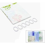 Mikasso Çif Kanat Pvc Banyo Perdesi 2 Parça x 90X180CM - 12 Halkalı (5617) Belirtilmemiş Çok Renkli