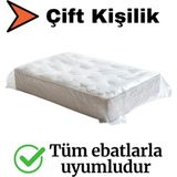 Mikasso Çift Kişilik Yatak Baza Naylonu Kalın Dayanıklı Şeffaf Koruma Taşınma Nakliye Nakliyat Ambalajı Şeff
