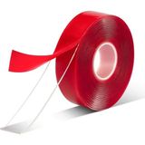 Mikasso Çift Taraflı Bant Şeffaf Silikon Bant Güçlü Yapıştırıcı Fuvar Çerçeve Montaj Bandı 18MM x 2 Metre Şe