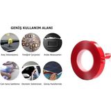 Mikasso Çift Taraflı Bant Silikonlu Montaj Bandı 10MM 5 Metre Ev / Ofis / Araç Için Kullanıma Uygun 1 Adet Ş