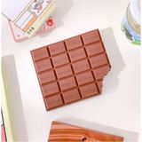 Mikasso Çikolata Kokulu Harika Kare Çikolata Not Defteri Chocolate Notebook Yumuşak Düz Çizgisiz Küçük Boy B - Çok Renkli