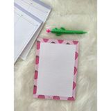 Mikasso Çilek A5 Memopad,check List ,not Defteri ,notepad ,bloknot ,not Kağıdı Yumuşak Düz Noktalı 50 Yaprak - Çok Renkli