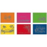 Mikasso Çınar 33000 24X34CM. 15YP. Telli Resim Defteri K.120 Karton Spiralli Çizgisiz Orta Boy Turuncu Resim - Çok Renkli