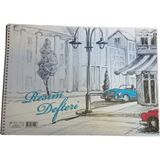 Mikasso Çınar Resim Defteri Spiralli Krt Kpk 15 Yp 24X34 33000-12-LI-PKT Karton Düz Noktalı Orta Boy Beyaz R - Çok Renkli