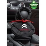 Mikasso Citroen Logo Siyah Kırmızı Vites Hoodie Araç Vites Kıyafeti Vites Poları Oto Aksesuarı Vites Topuzu - Çok Renkli