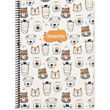 Mikasso Çizgili 16X22 cm 80 Yaprak Karton Kapak Telli Defter 60 Gram Beyaz Sayfa Animal Friends Karton Spira - Çok Renkli