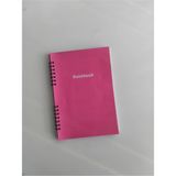 Mikasso Çizgili Defter, Not Defteri, Okul Defteri Sert Spiralli Çizgili 40 Yaprak Orta Boy Pembe Not Defteri - Çok Renkli