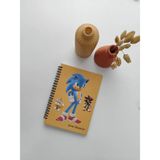 Mikasso Çizgili Defter, Sonic Temalı Spiralli Defter Sert Spiralli Çizgili 40 Yaprak Orta Boy Turuncu Konsep - Çok Renkli